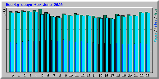 Hourly usage for June 2020